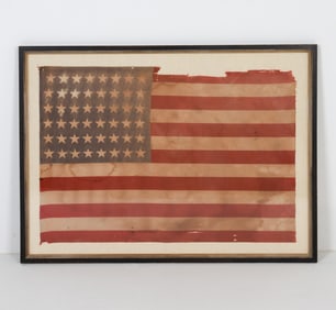 ANTIQUE 48-STAR US FLAG
