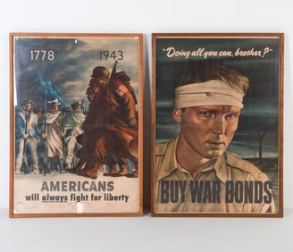PAIR OF AMERICAN WWII POSTERS