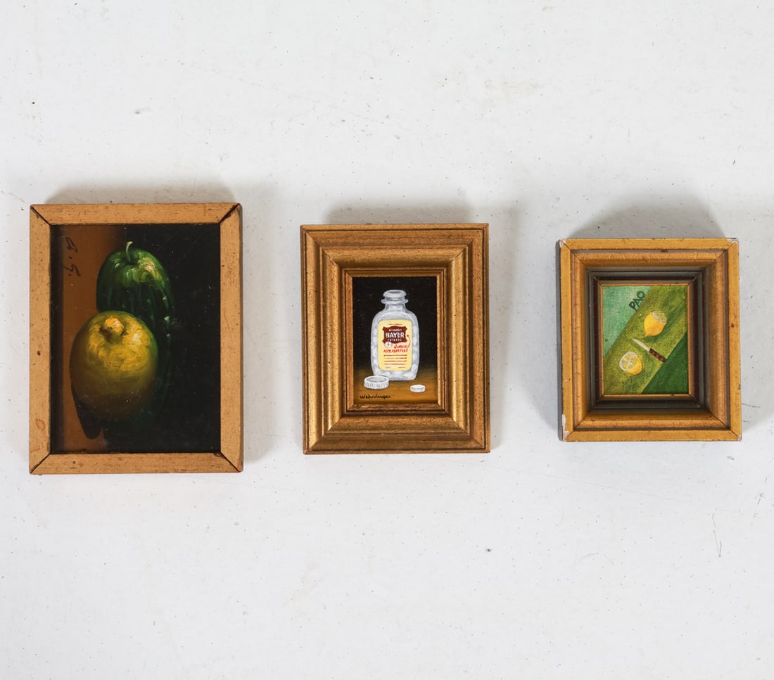 VINTAGE MINIATURE O/C PAINTINGS (1 of 10)