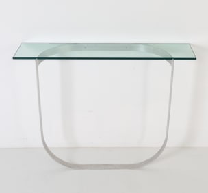 WALL MOUNT ALUMINUM CONSOLE TABLE