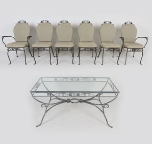 IRON OUTDOOR TABLE AND CHAIRS