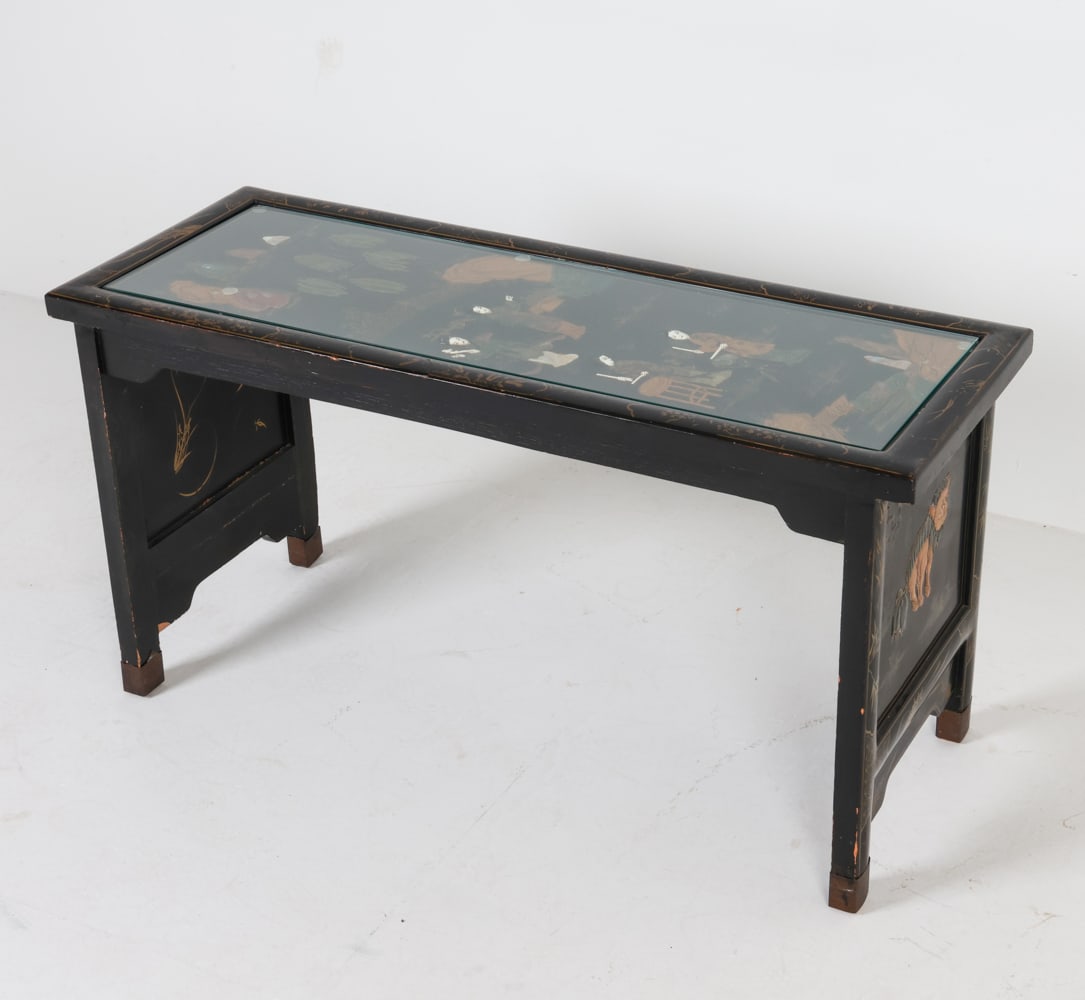 CHINESE LACQUERED CONSOLE TABLE 20TH C. (1 of 18)