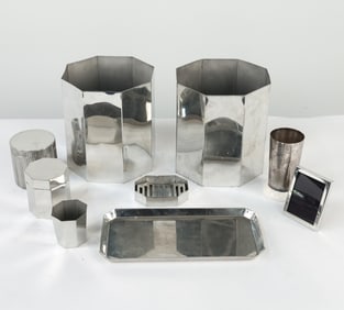 WATERWORKS SILVER & PEWTER GROUPING