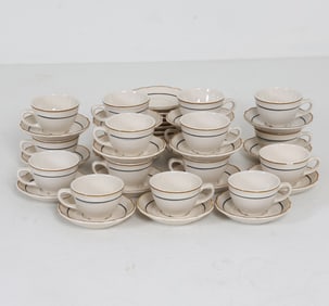 HOMER LAUGHLIN CERAMIC CHINA TEA SERVICE 20TH C.