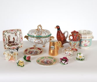 DECORATIVE PORCELAIN & CERAMIC GROUPING