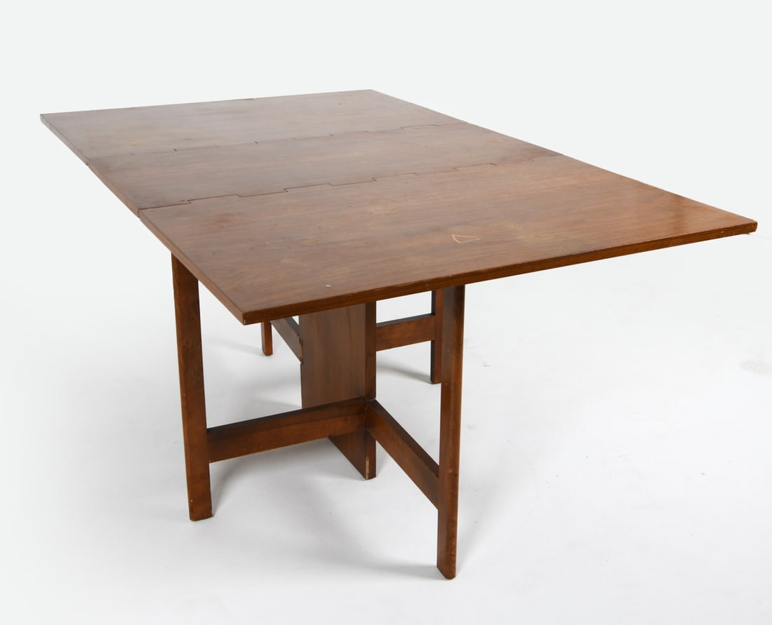 HERMAN MILLER WALNUT GATE-LEG TABLE C.1950'S (1 of 15)
