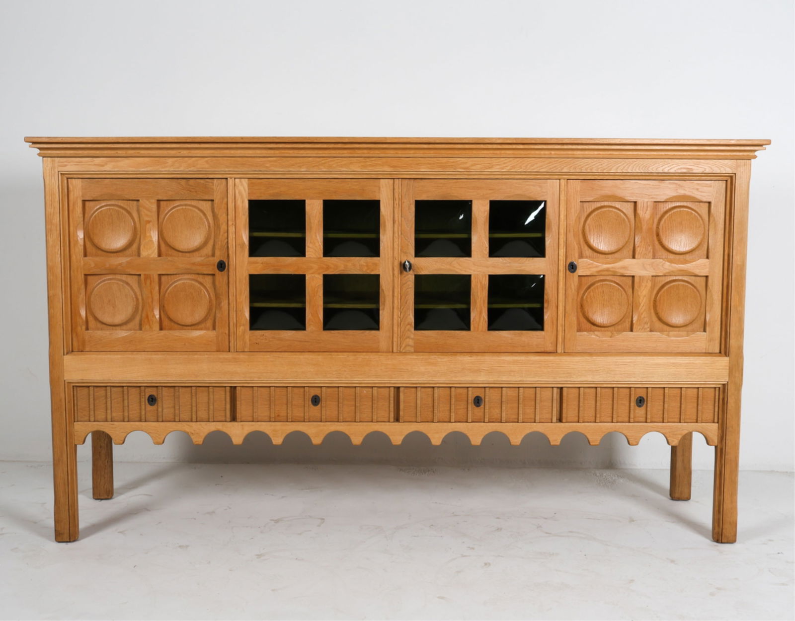 MANNER OF KAJERNULF DANISH OAK SIDEBOARD C. 1970'S (1 of 17)