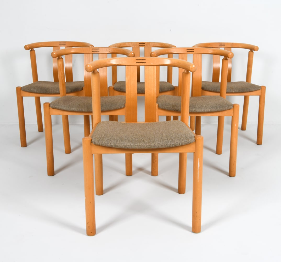 (6) HANS J FRYDENDAL 'CLEOPATRA' DINING CHAIRS (1 of 16)