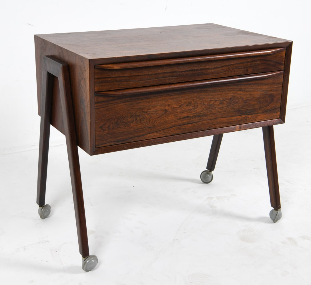 DANISH ROSEWOOD SEWING CHEST C. 1960'S (1 of 13)