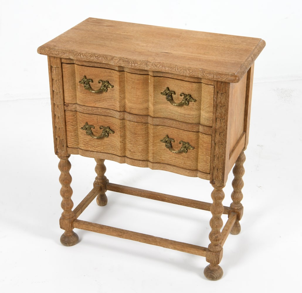 DANISH OAK NIGHTSTAND SIDE CHEST C. 1970'S (1 of 17)