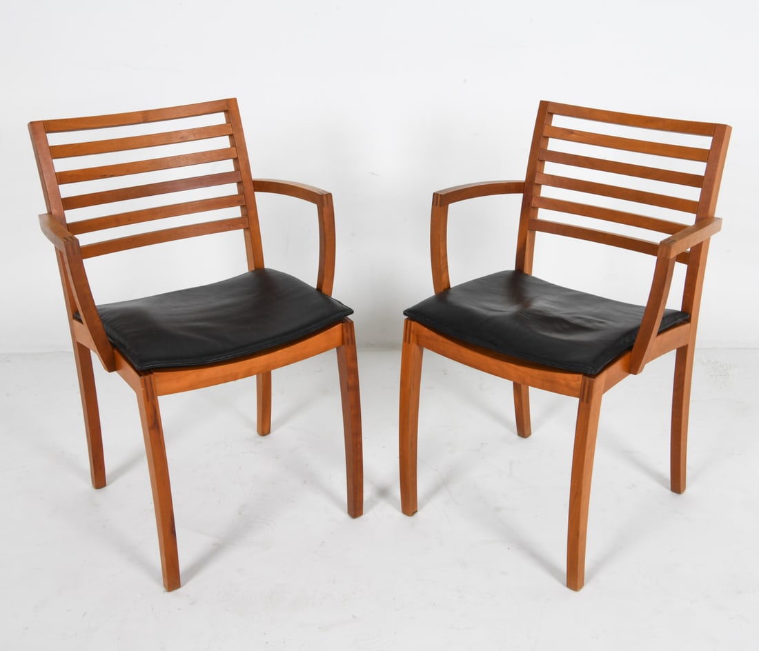 PAIR OF DANISH TEAK ARMCHAIRS (1 of 15)