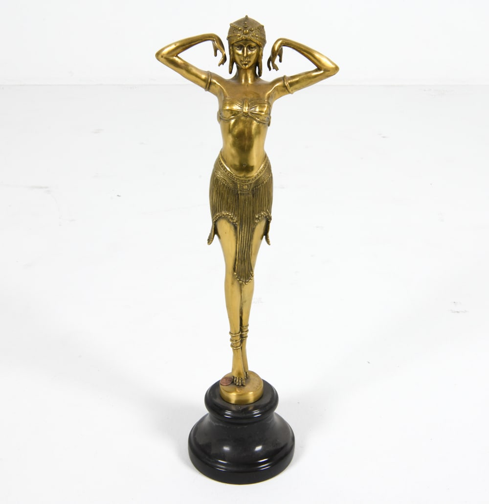 AFTER CHIPARUS BRONZE REPRODUCTION SCULPTURE (1 of 11)