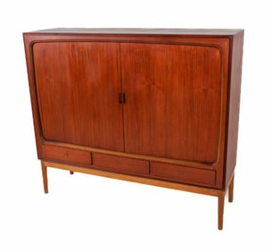 MID-CENTURY DANISH TEAK HIGHBOARD C. 1960'S