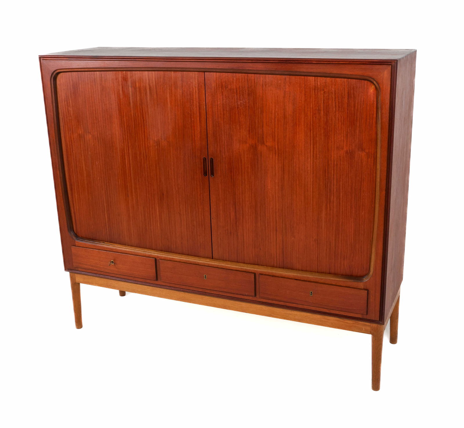 MID-CENTURY DANISH TEAK HIGHBOARD C. 1960'S