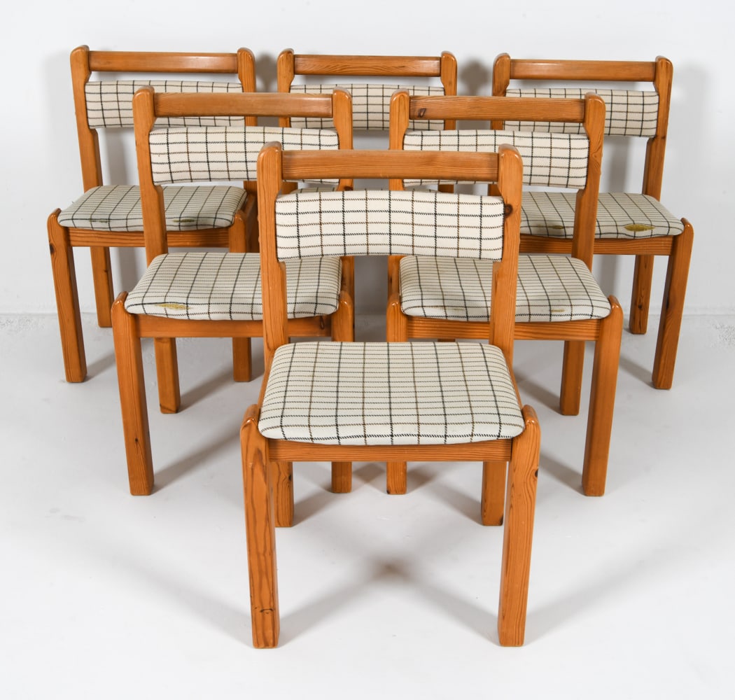 (6) THORSO MODEL 10 DANISH PINE DINING CHAIRS (1 of 20)