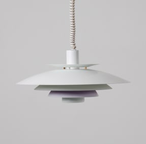 HENNINGSEN STYLE DANISH STEEL PENDANT LIGHT