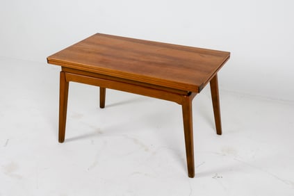 DANISH WALNUT FLIP-TOP COFFEE TABLE C. 1960'S