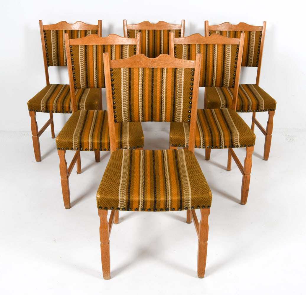 (6) KJAERNULF STYLE DANISH OAK DINING CHAIRS (1 of 17)