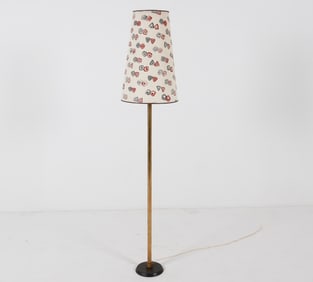 DANISH BRASS FLOOR LAMP C. 1960'S
