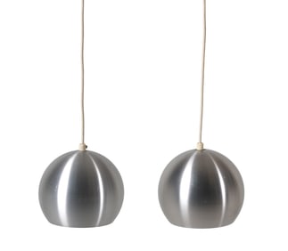 PAIR JO HAMMERBORG PENDANT LIGHTS