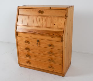 DAUMILLER STYLE SWEDISH PINE SECRETARY DESK