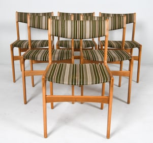 (6) ERIK BUCH DANISH OAK DINING CHAIRS C. 1970'S