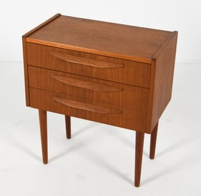 DANISH TEAK SIDE CHEST C. 1970'S