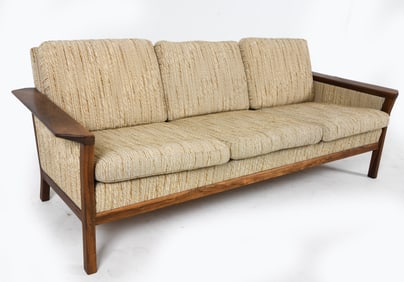 DANISH ROSEWOOD & WOOL SOFA BY DYRLUND C. 1970'S