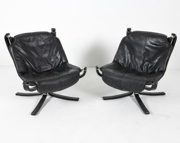 PAIR OF SIGURD RESSELL 'FALCON' CHAIR CO. 1970'S