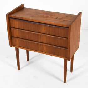 DANISH TEAK PETITE SIDE CHEST C. 1970'S