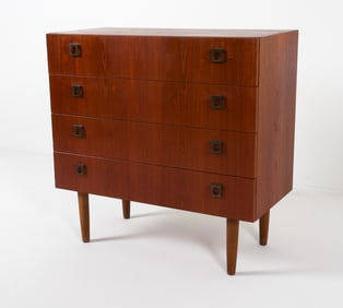 ARNE VODDER DANISH TEAK CHEST C. 1960'S