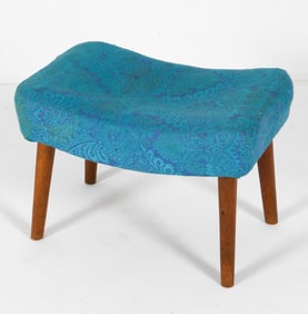 SCHUBELL & MADSEN STYLE DANISH OAK OTTOMAN C.1950S
