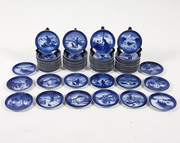 ROYAL COPENHAGEN CERAMIC PLATE GROUPING