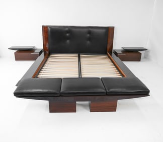 MALERBA ITALIAN SCULPTURAL BED FRAME