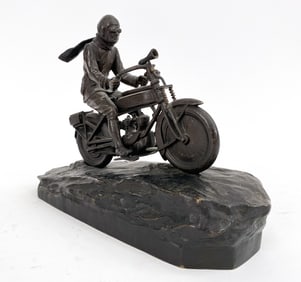 AFTER BRUNO ZACH MOTORCYCLE BRONZE ARGENTOR WEIN
