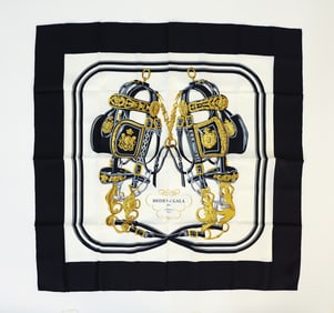 HERMES 'BRIDES DE GALA' SILK SCARF