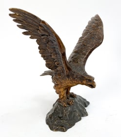 19TH C. GUSCHUTZT VIENNA BRONZE EAGLE