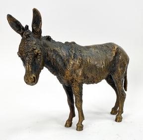 19TH C. GESCHUTZT VIENNA BRONZE DONKEY