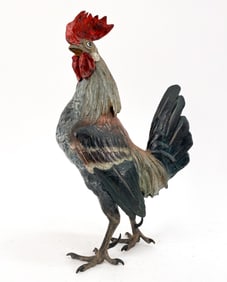 VIENNA COLD PAINTED BRONZE ROOSTER