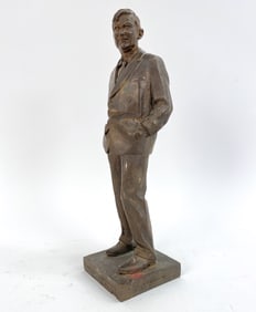 AFTER JO DAVIDSON BRONZE STATUE OF WILL ROGERS