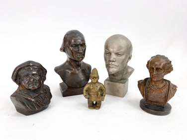GROUPING OF SCULPTURES INCL. BRONZE