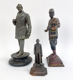(3) ANTIQUE & VINTAGE SCULPTURES INCL. BRONZE