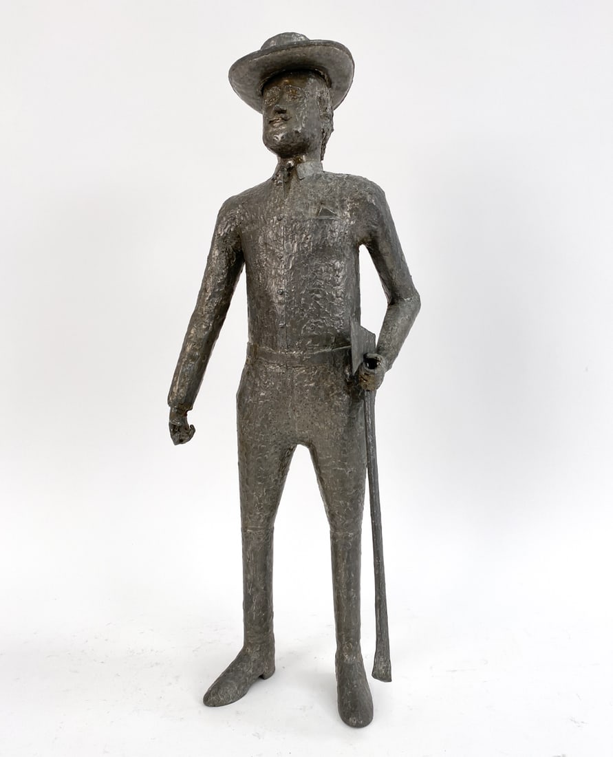 ZINC SCULPTURE OF PAUL BUNYAN (1 of 14)