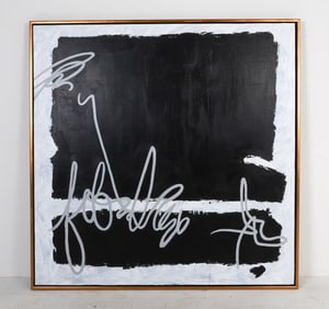 LARGE CONTEMPORARY ABSTRACT A/C PAINTING
