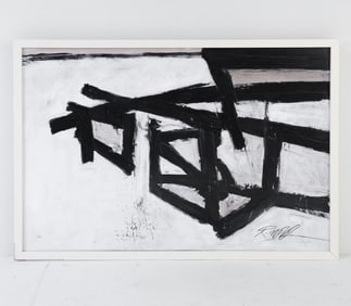 20TH C. ABSTRACT A/C PAINTING