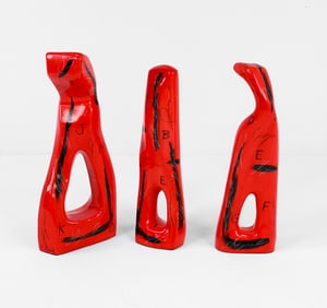 M. GONZALEZ ABSTRACT FORM DECORATIVE SCULPTURES