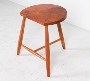 VINTAGE WALNUT MILKING STOOL
