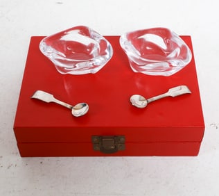 CARTIER SALT CELLARS W/ ORIGINAL BOX