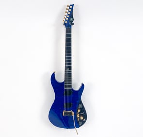 MOOG E-1 PAUL VO BLUE ELECTRIC GUITAR 2008