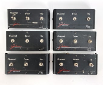 (6) JOHNSON AMPLIFICATION J3 FOOTSWITCH PEDALS